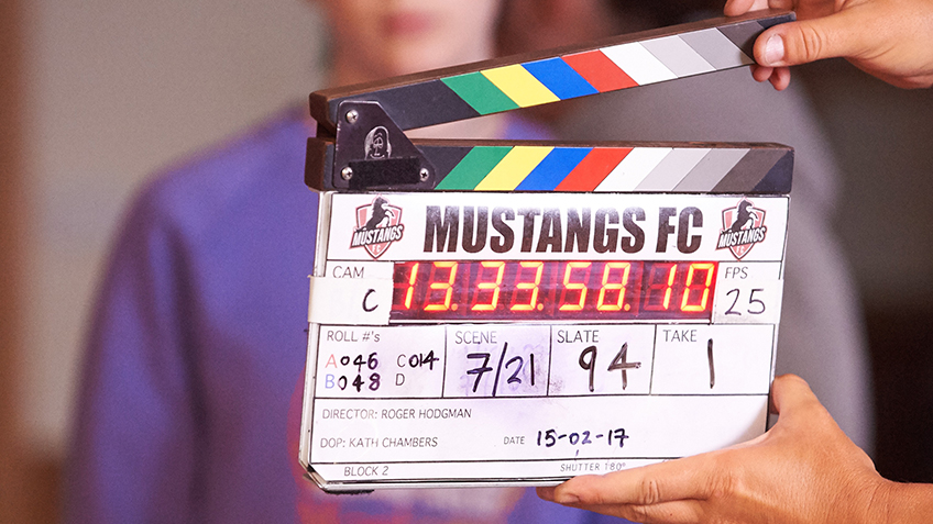 Behind the Scenes with the Mustangs FC Cast