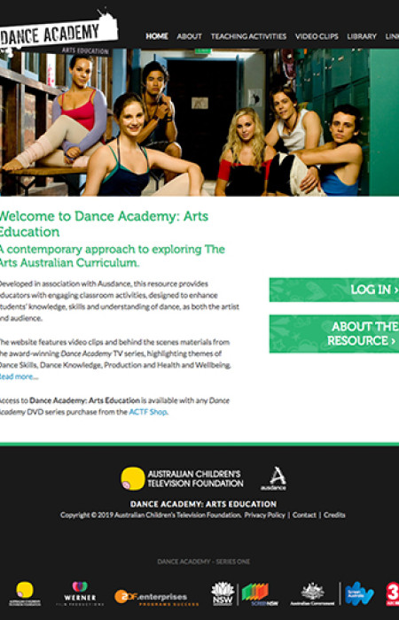Dance Academy: Arts Education - Website Access